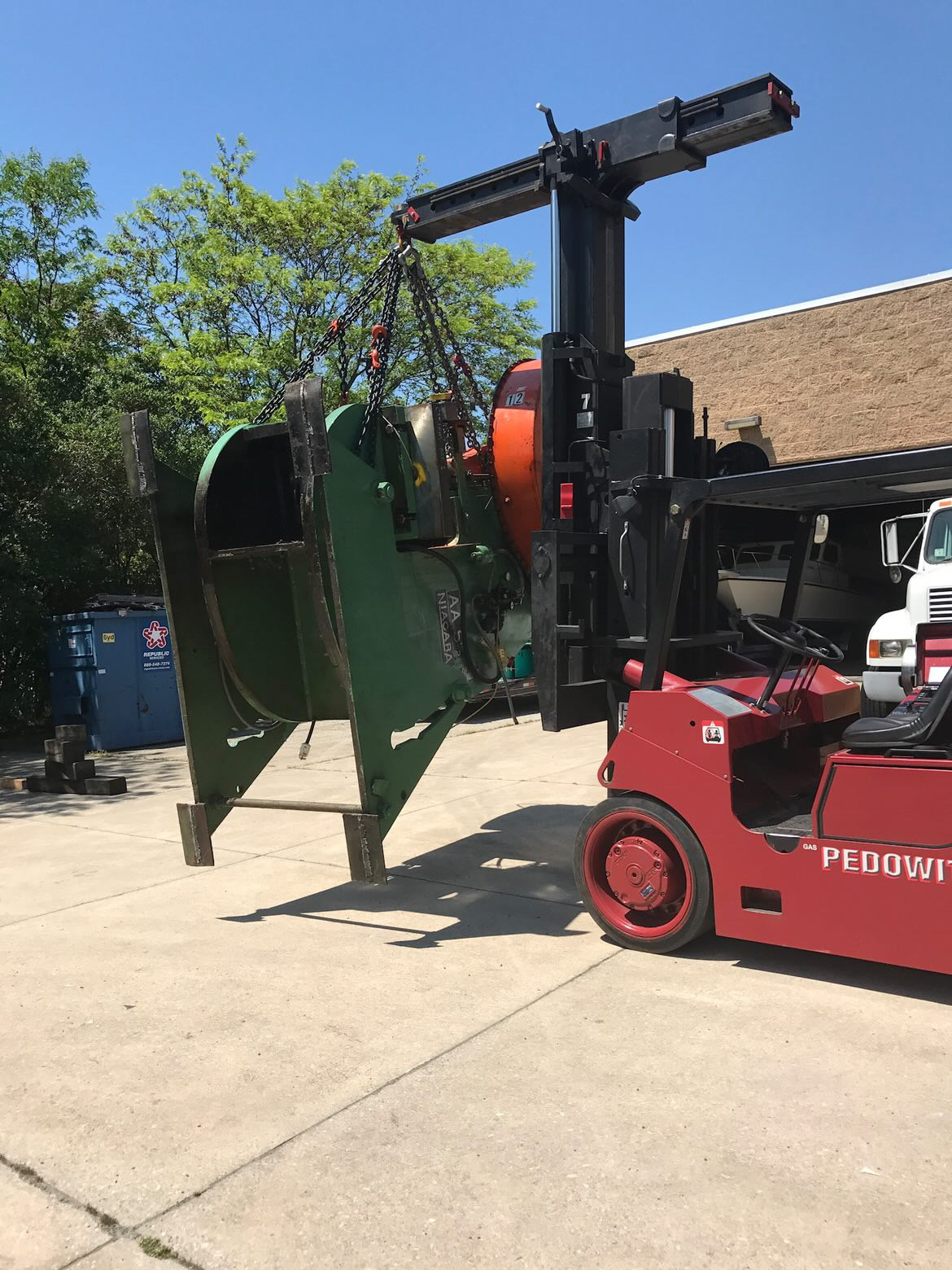 Pedowitz Machinery Movers New Jersey Best Oversize Load Riggers Best Heavy Haul Trucking Transport 1 Punch Press