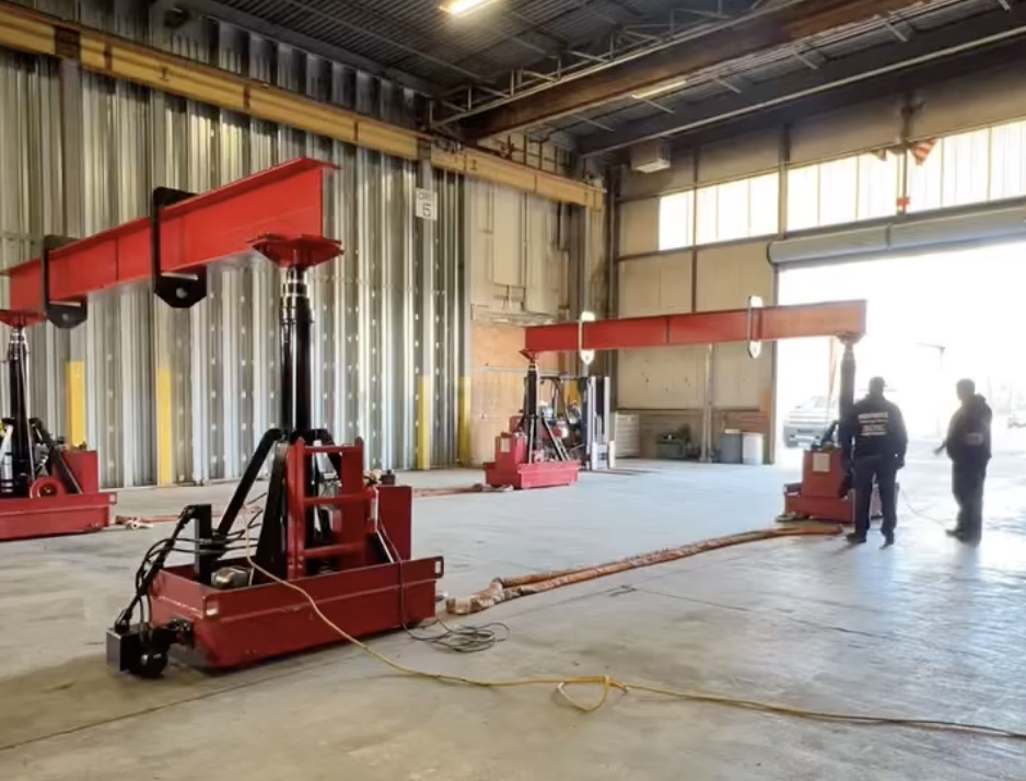 Pedowitz Rigging Gantry lifts to 2 million pounds NJ Machinery Storage 1